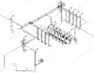 isometric drawing pipe line