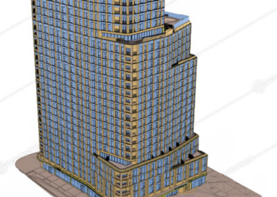 Canopy Modeling in Revit for a commercial building
